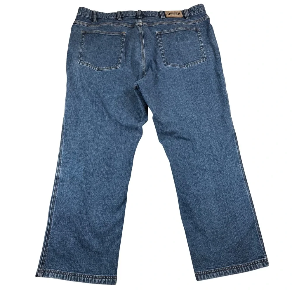 Duluth Trading Co Flex Ballroom Jeans Mens 44x30 Medium Wash Straight Leg